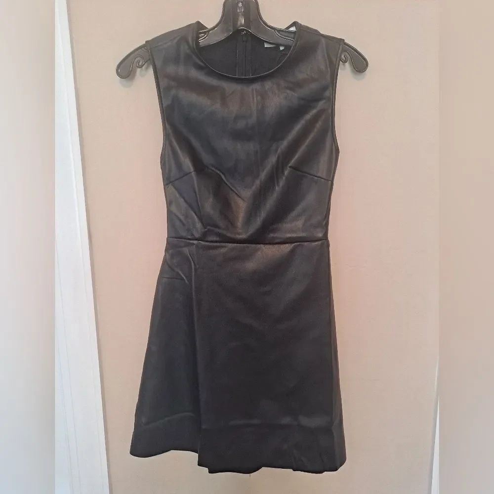 WEWOREWHAT Vegan Leather Mini Dress NWT Size Small